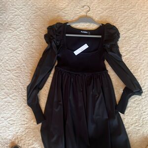 Darling dress -knit and poplin